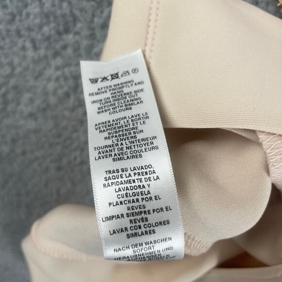 Asos Women's US 4 Pink Beige Polyester Back Zip Up Spaghetti Strap Dress - Picture 15 of 15